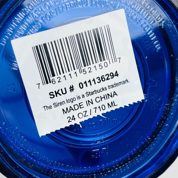 Starbucks Periwinkle Kaleidoscope Iridescent Dome Lid Venti 24oz Tumbler 2022 - Picture 5 of 5